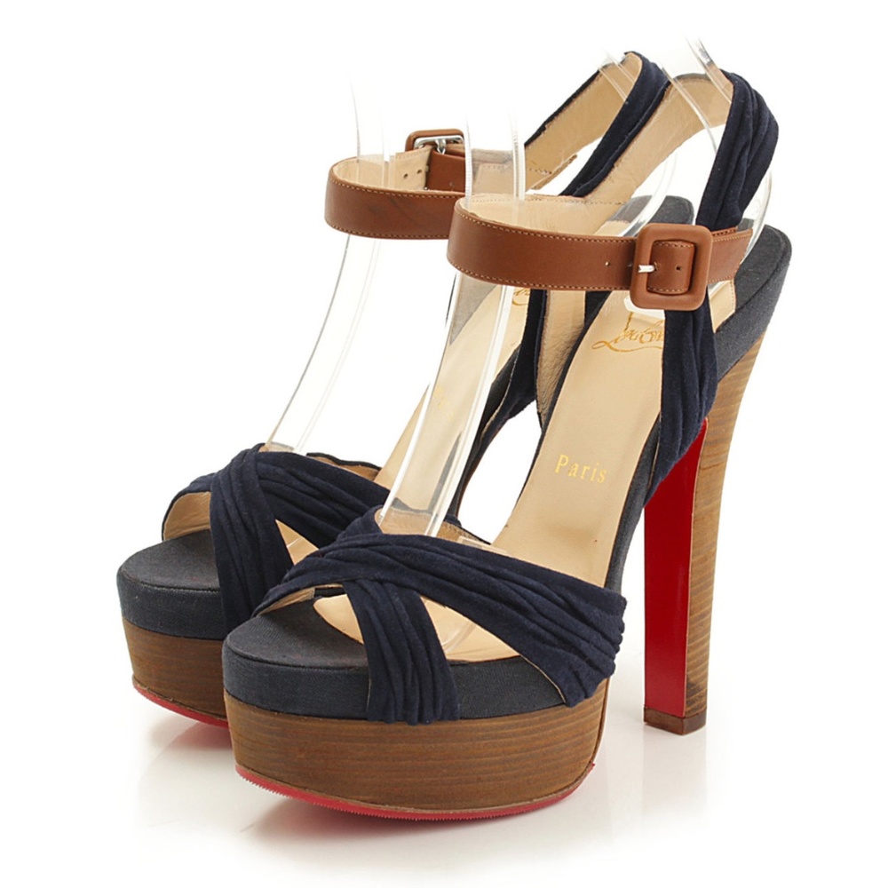 Christian Louboutin Chouquette 160 Navy Sz 40